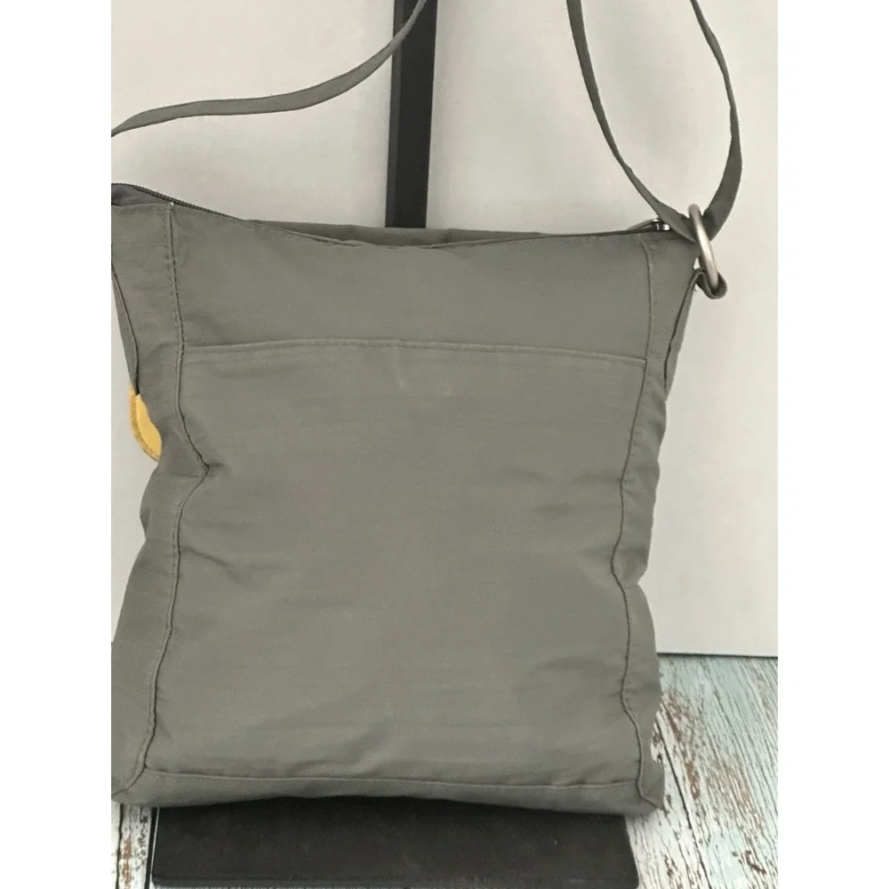 Baggallini Gray Nylon‎ Small Crossbody Purse Bag Adjustable Strap
